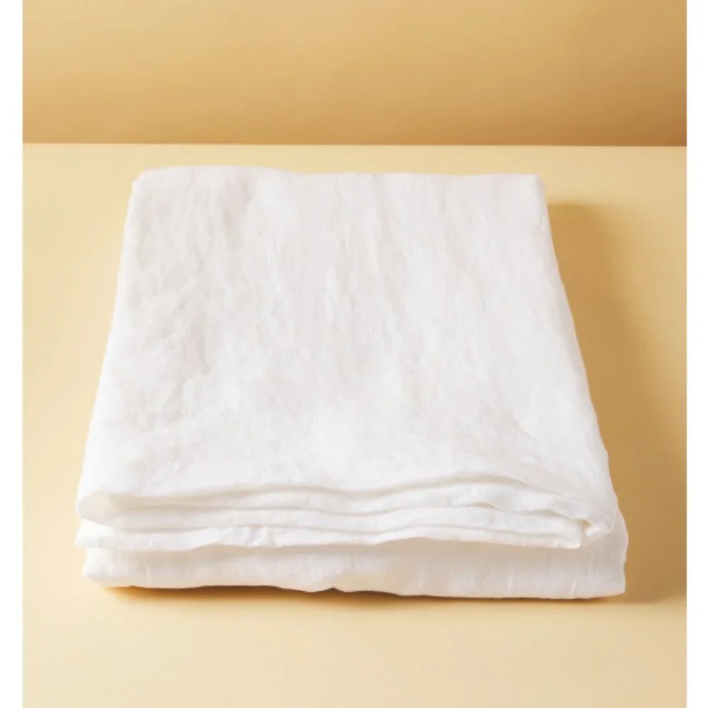 Pure Luxury Linen White Queen Sheet Set